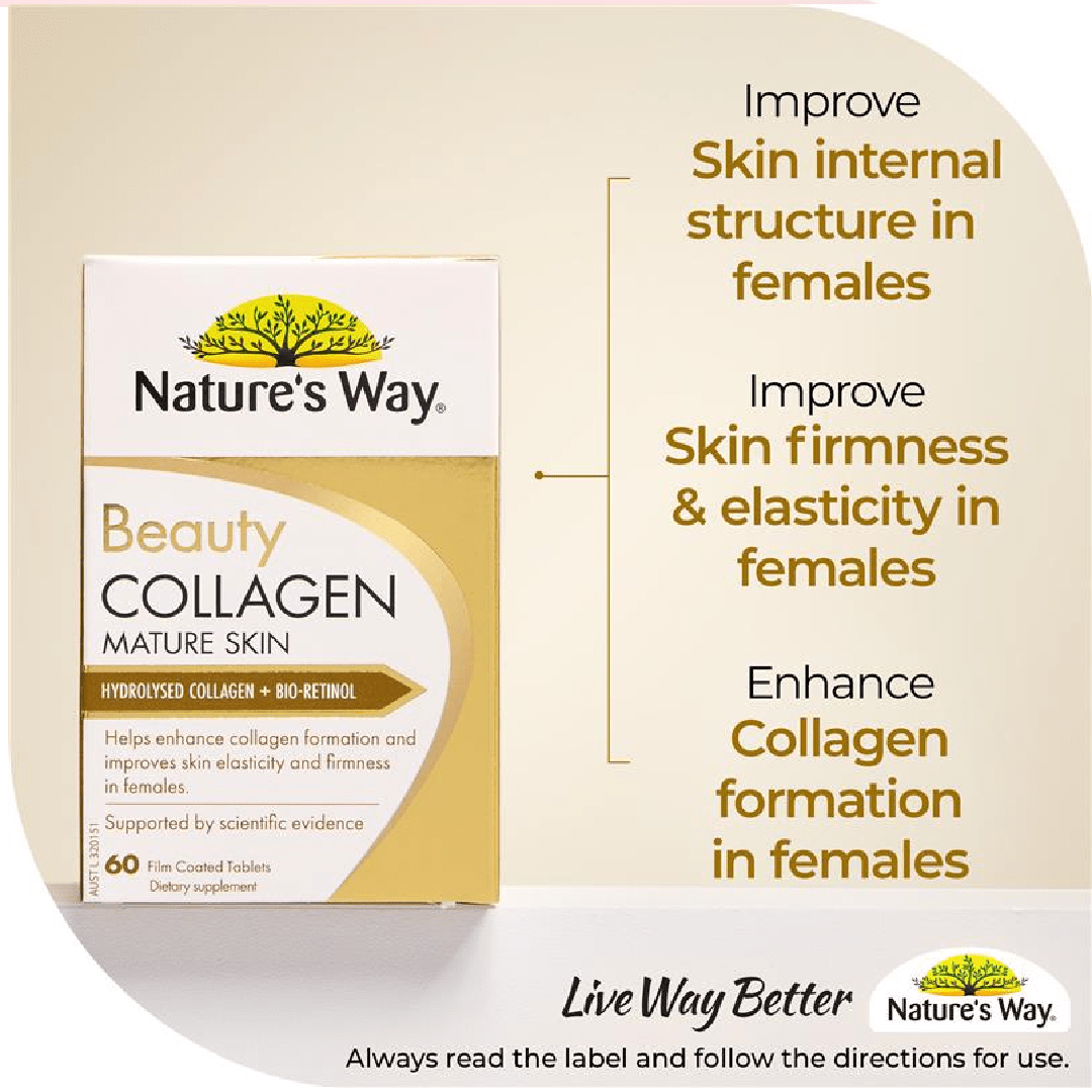 Nature’s Way Beauty Collagen Mature Skin – 60 Tablets