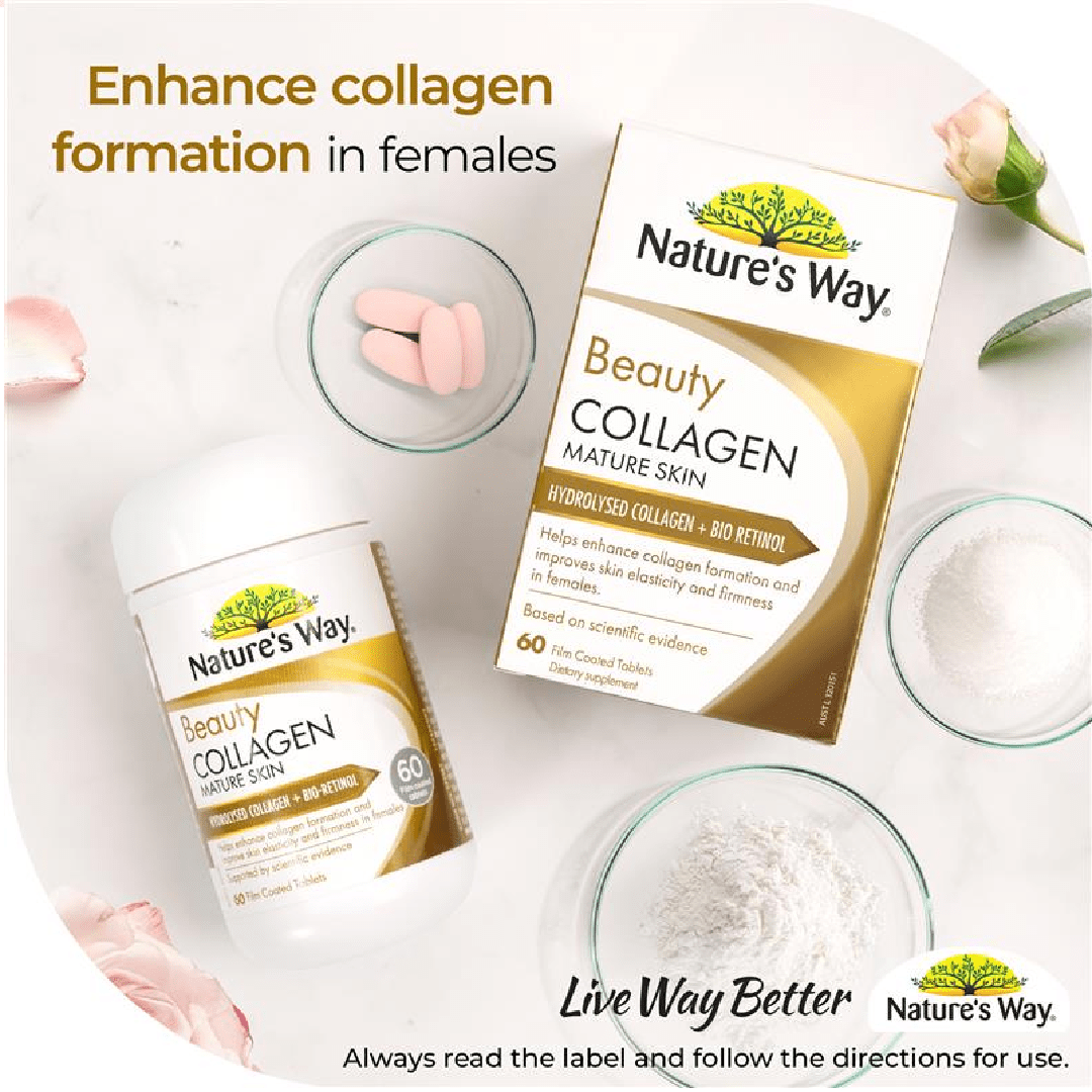 Nature’s Way Beauty Collagen Mature Skin – 60 Tablets