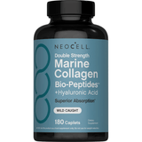 NeoCell Marine Collagen Bio-Peptides Double Strength + Hyaluronic Acid – 180 Caplets