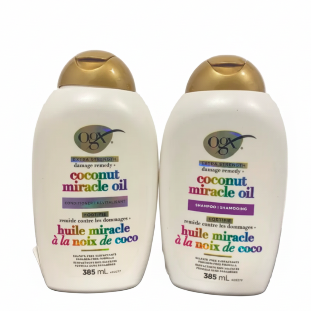 OGX Extra Strength Damage Remedy+ Coconut Miracle Oil Shampoo & Conditioner Set 385ml