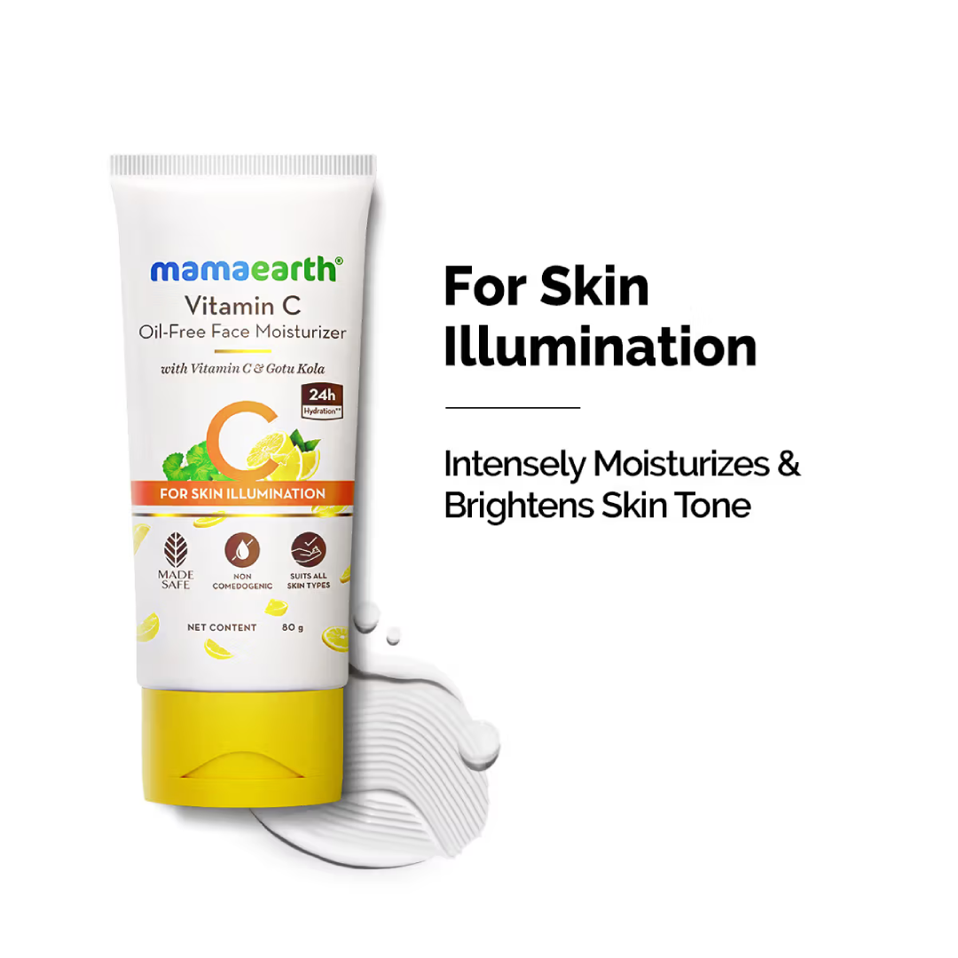Mamaearth Vitamin C Oil-Free Face Moisturizer with Vitamin C & Gotu Kola – 80g
