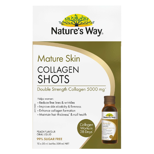 Nature’s Way Mature Skin Collagen Shots 10 x 50ml x 2 Pack