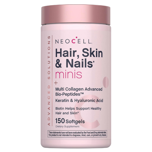 NeoCell Hair, Skin & Nails Vitamins with Collagen – 150 Softgels