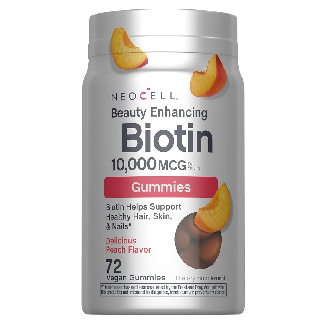 NeoCell Biotin 10,000 mcg 72 Gummies