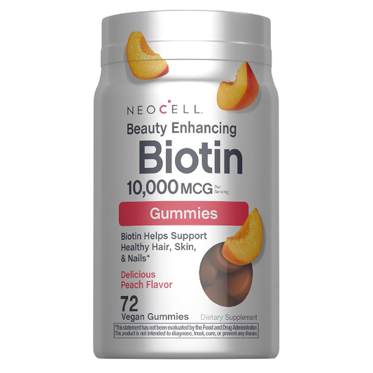 NeoCell Biotin 10,000 mcg 72 Gummies