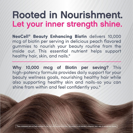NeoCell Biotin 10,000 mcg 72 Gummies