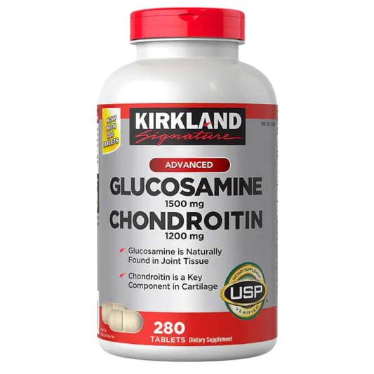 Kirkland Signature Glucosamine 1500mg Chondroitin MSM 1200g 280 Tablets