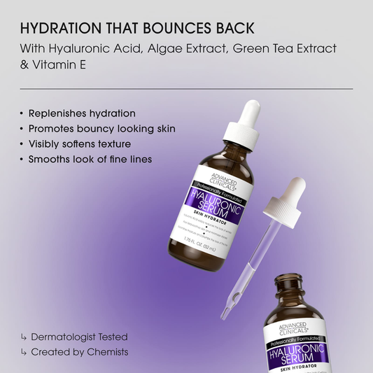 Advanced Clinicals Hyaluronic Serum 52ml