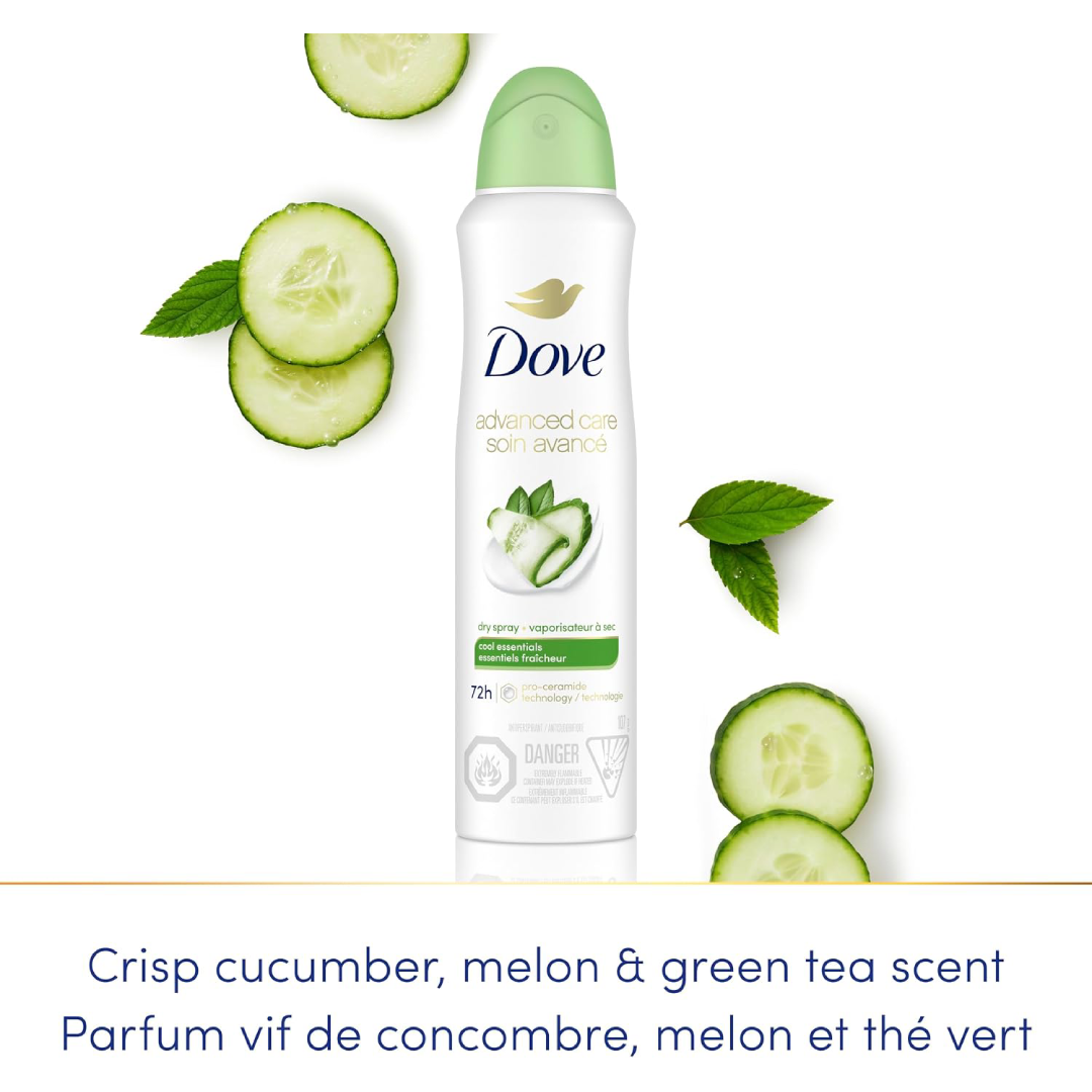 Dove Cool Essentials Spray Antiperspirant 107g