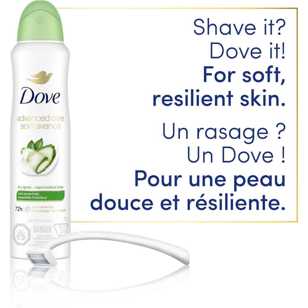 Dove Cool Essentials Spray Antiperspirant 107g