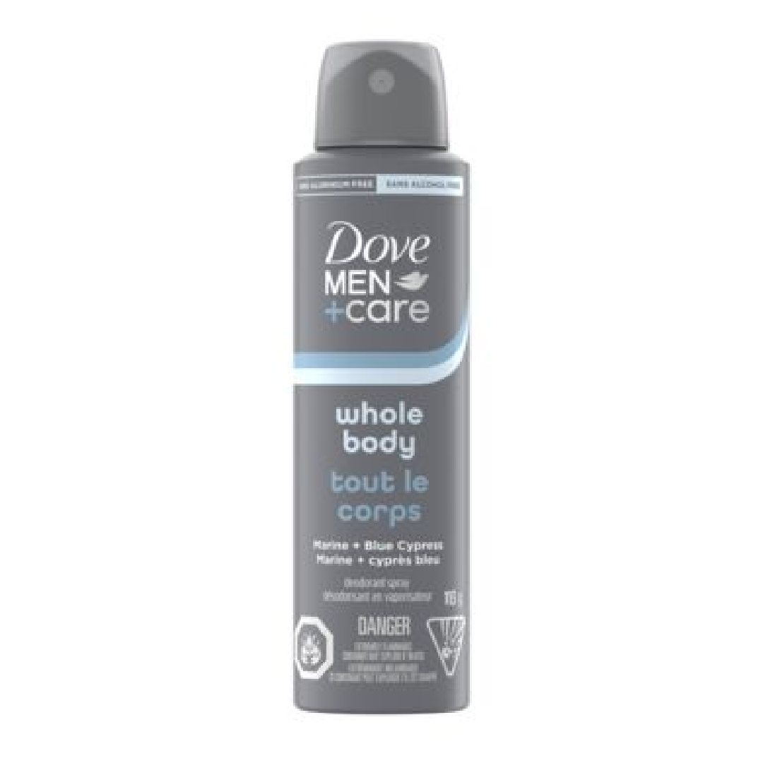 Dove Men+Care Whole Body Deodorant Spray Marine + Blue Cypress 113g