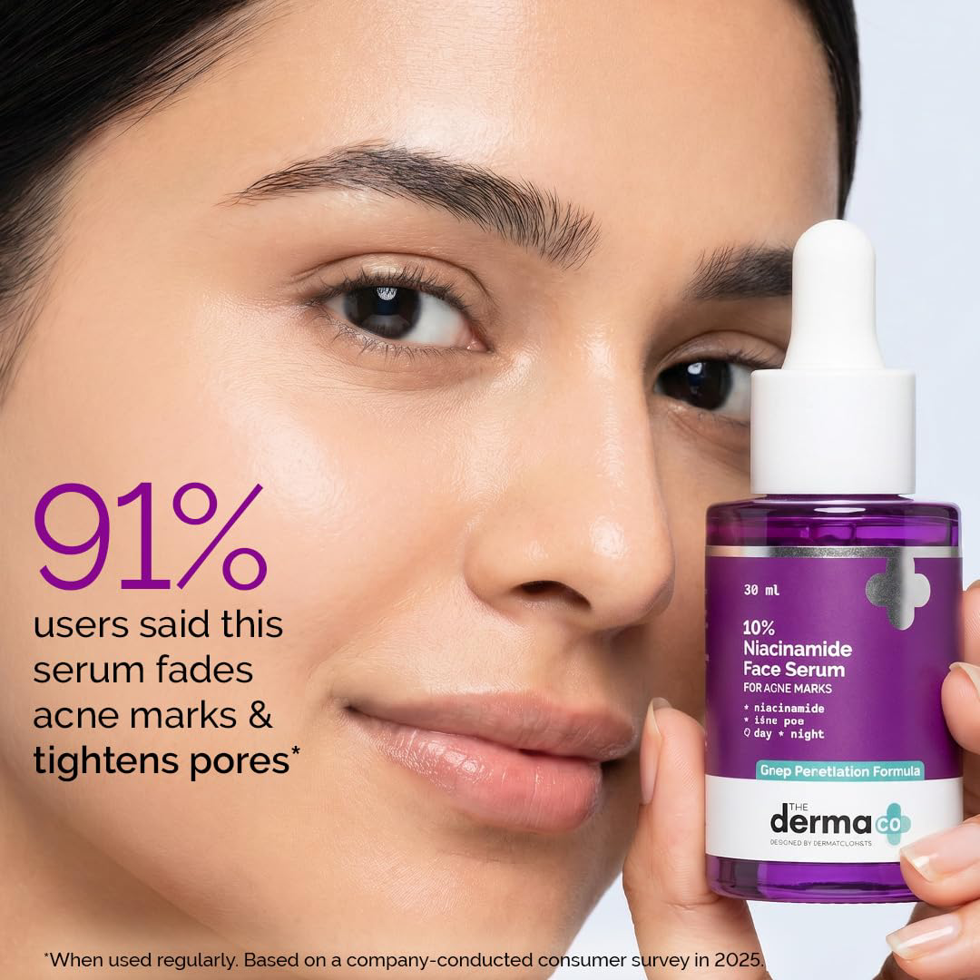 The Derma Co 10% Niacinamide Face Serum with 2% Zinc PCA 30ml