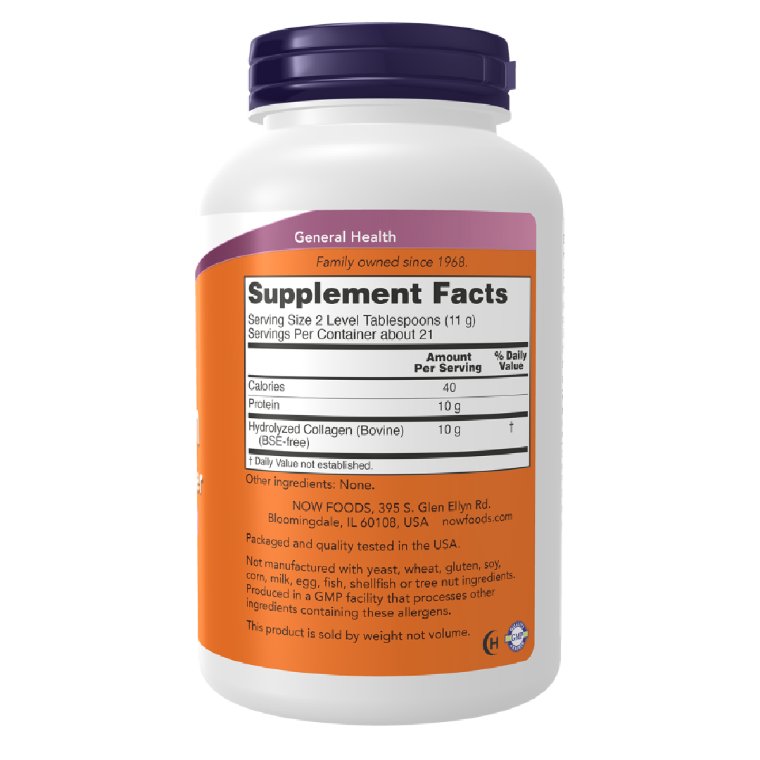 NOW Collagen Peptides Powder 8 oz 227g