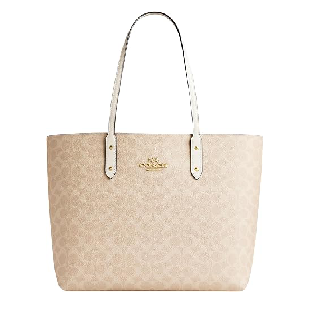 Coach Town Tote – Leather & Signature Canvas - Pre Order