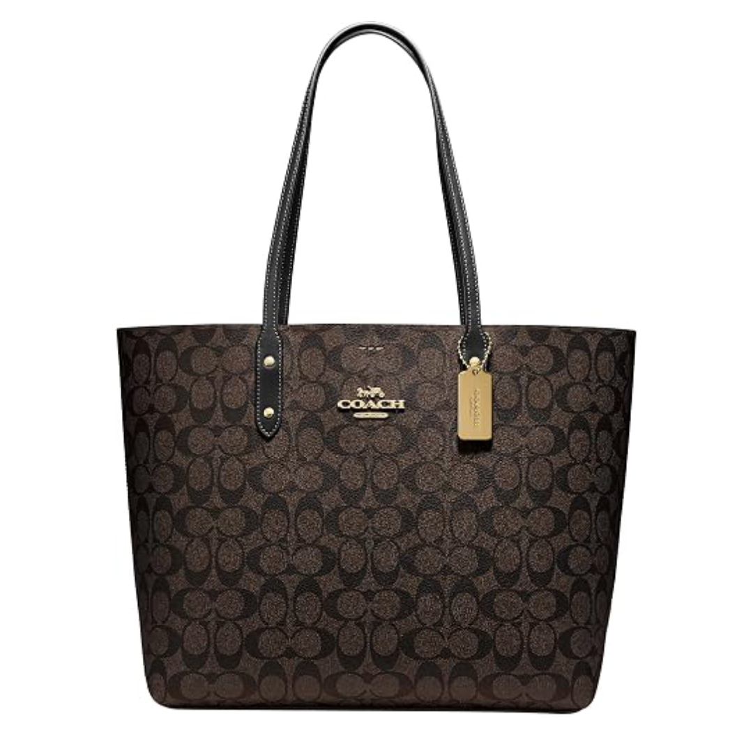 Coach Town Tote – Leather & Signature Canvas - Pre Order