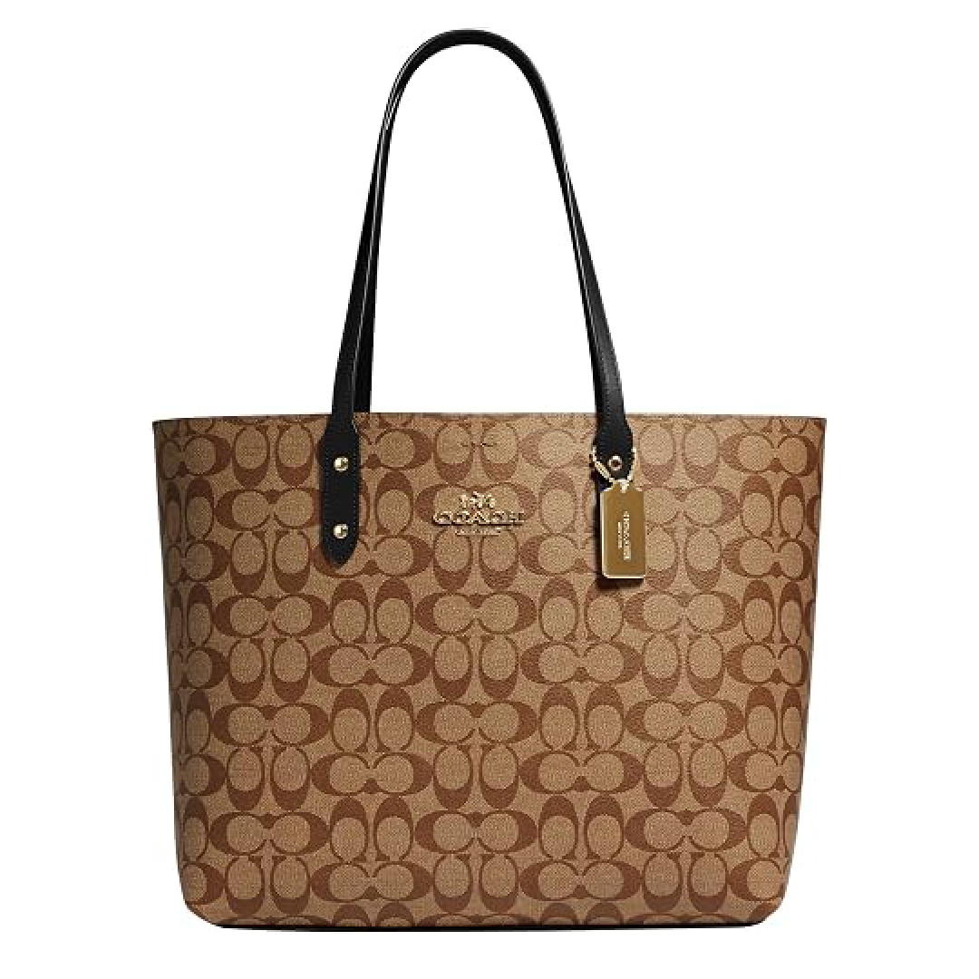 Coach Town Tote – Leather & Signature Canvas - Pre Order