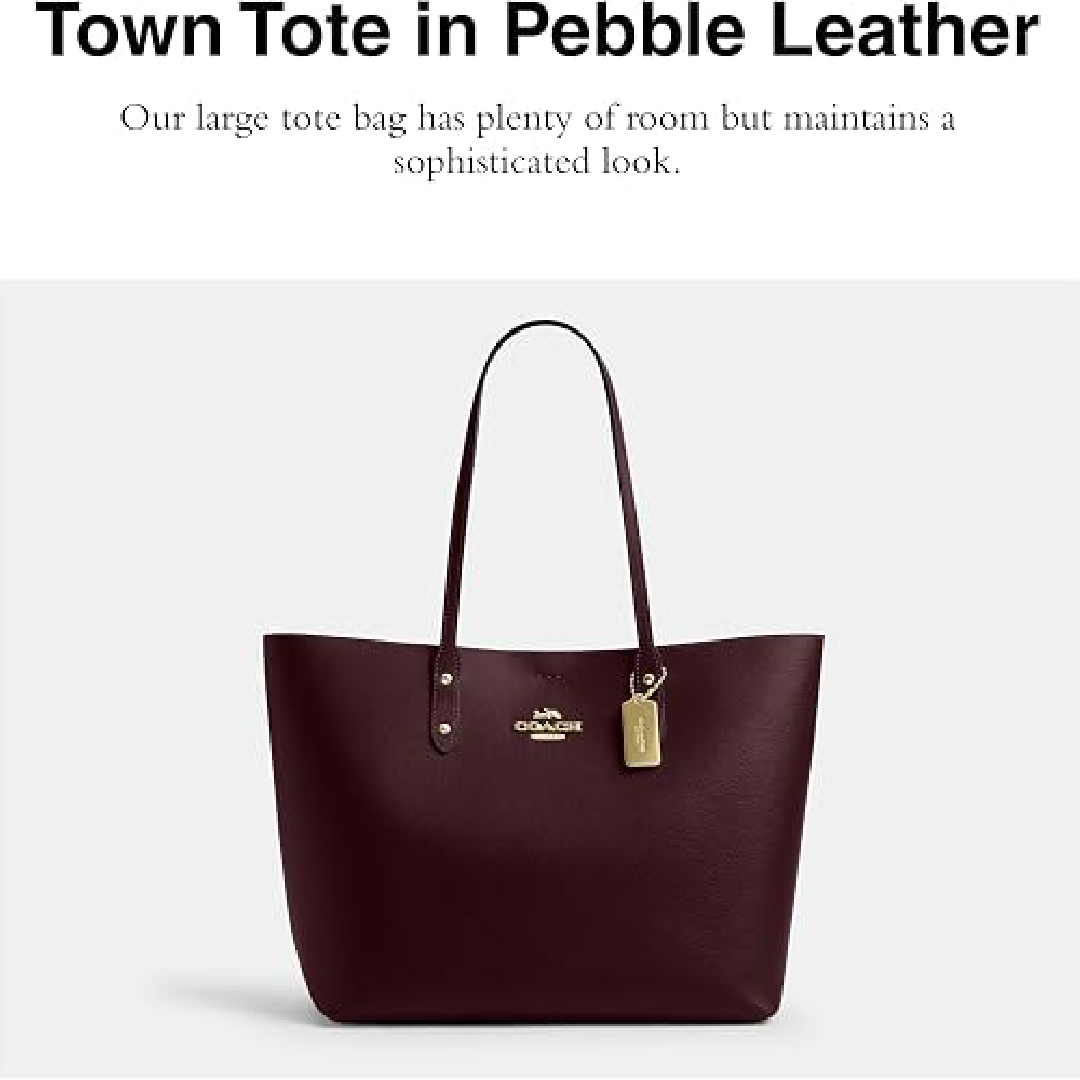 Coach Town Tote – Leather & Signature Canvas - Pre Order