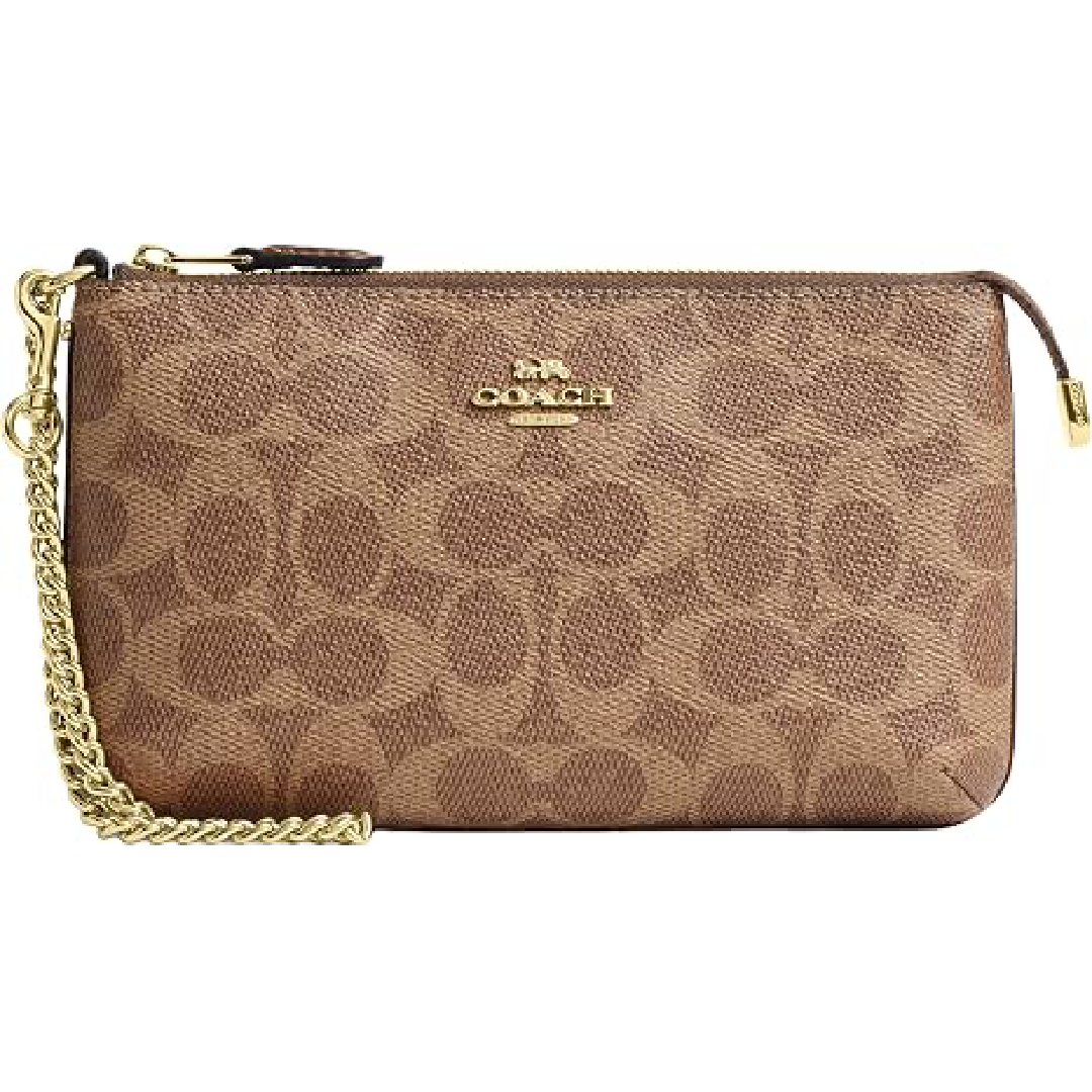 Coach Large Wristlet with Chain – Crossgrain Leather