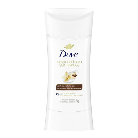 Dove Advanced Care Vanilla & Cocoa Butter Antiperspirant 74g