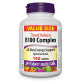 Webber Naturals Vitamin B100 Complex Timed Release – 140 Tablets