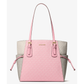 Michael Kors Voyager Large Color-Block Signature Logo Tote