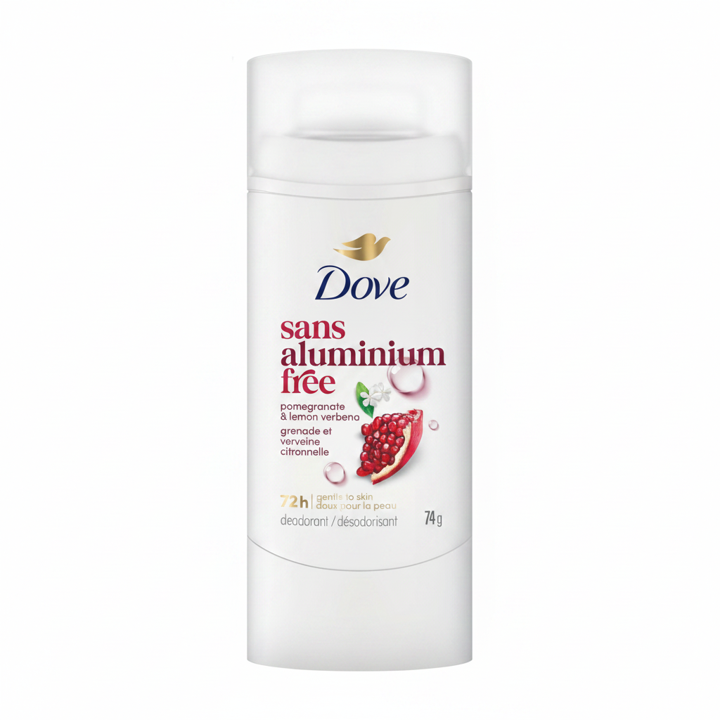 Dove 0% Aluminum Deodorant Pomegranate & Lemon Verbena 74g