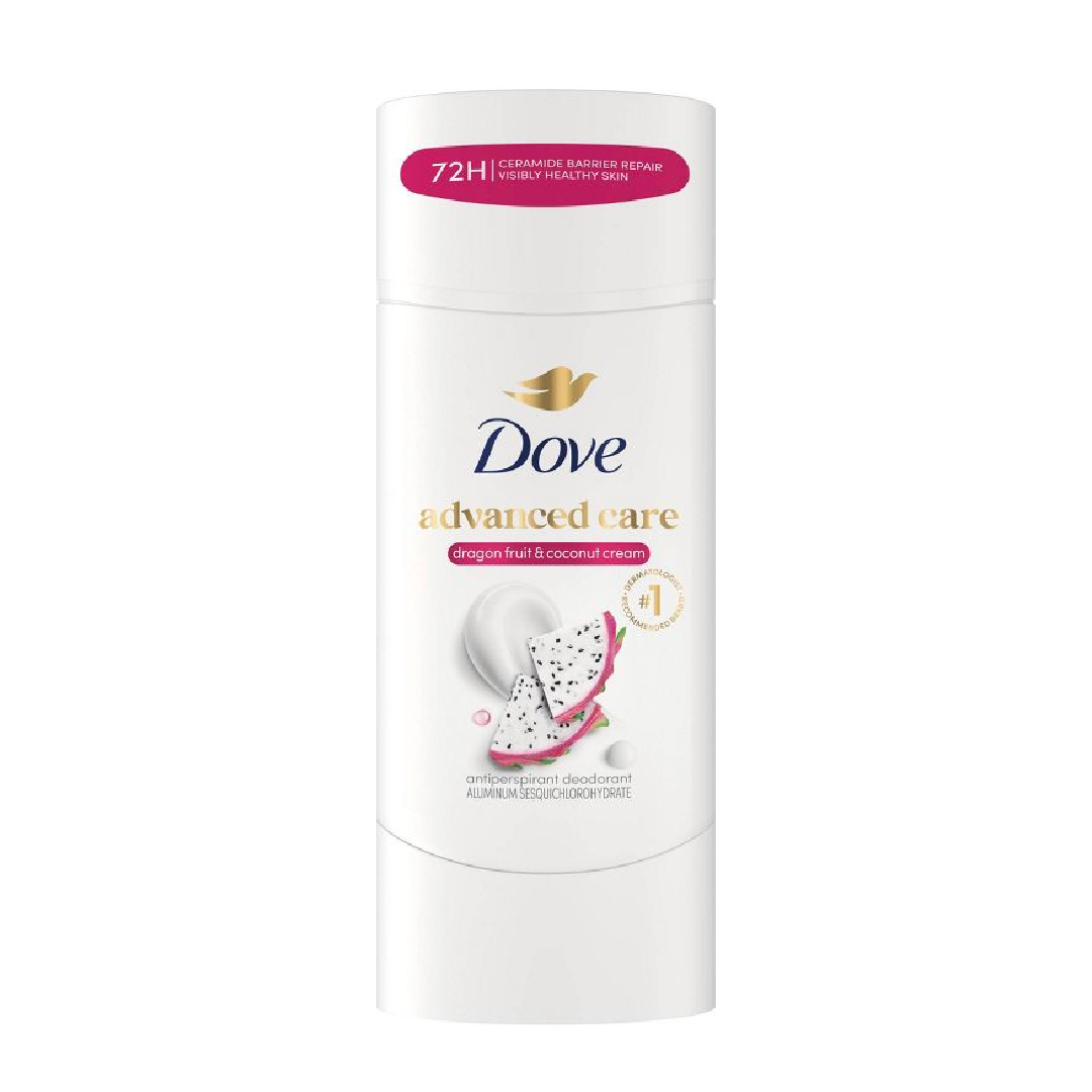 Dove Advanced Care Antiperspirant Deodorant Stick Dragon Fruit & Coconut Cream 72H – 2.6oz