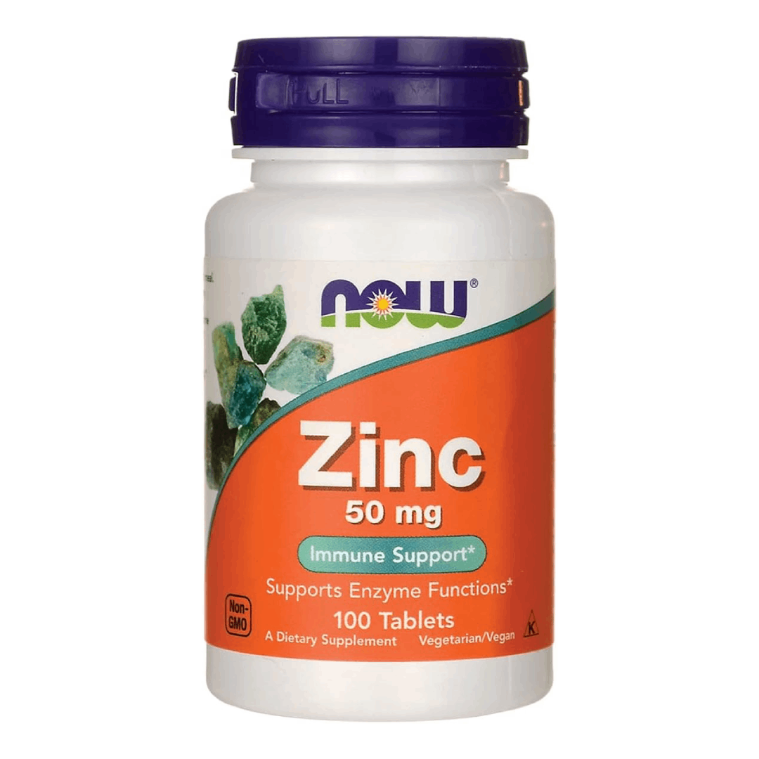 NOW Foods Zinc Gluconate 50mg 100 Tablets