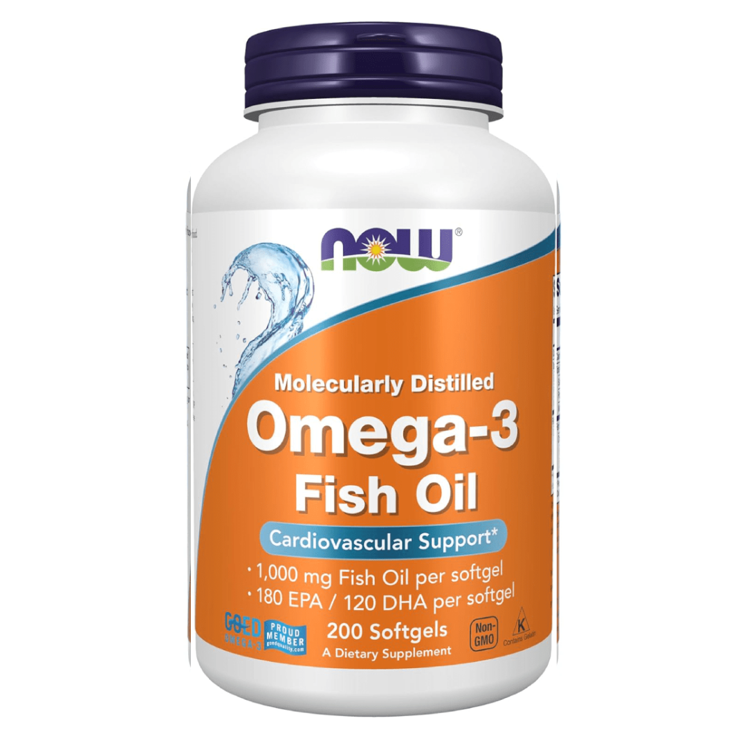 NOW Foods Omega-3 Fish Oil – 200 Softgels