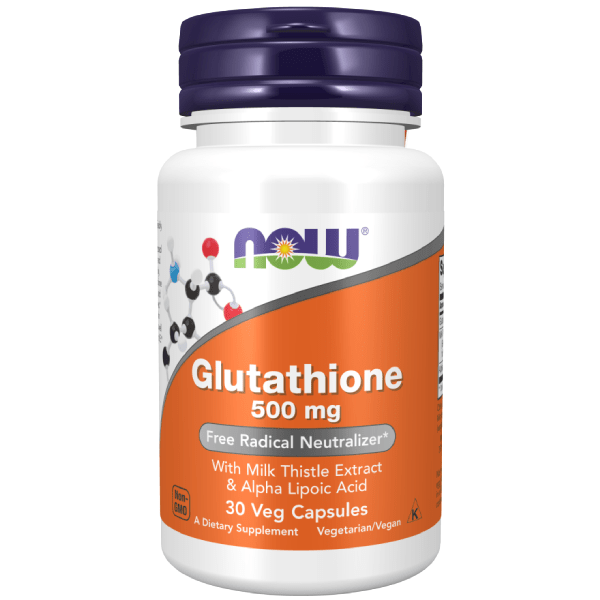NOW Foods Glutathione 500 mg Veg Capsules