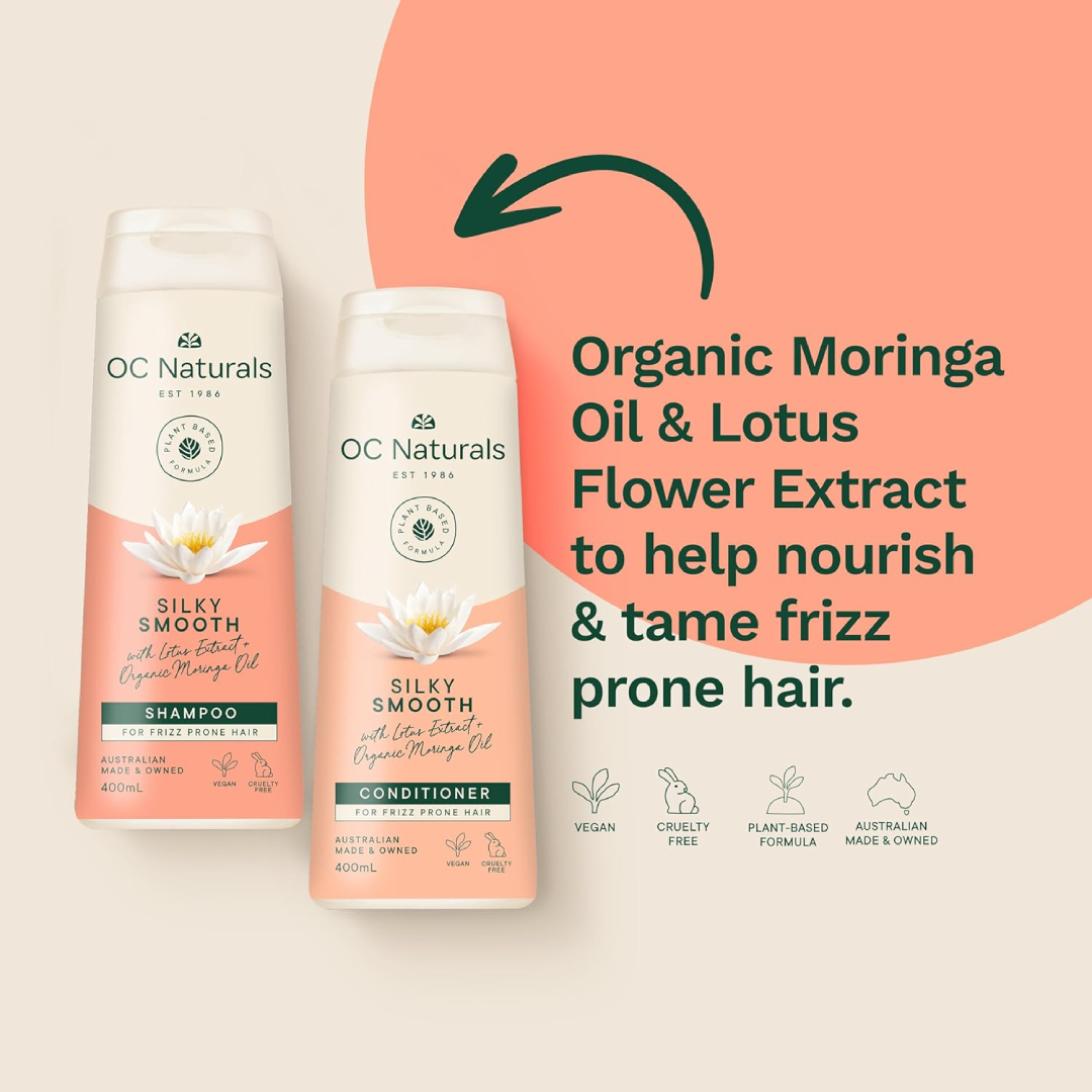 OC Naturals Silky Smooth Shampoo & Conditioner 400ml