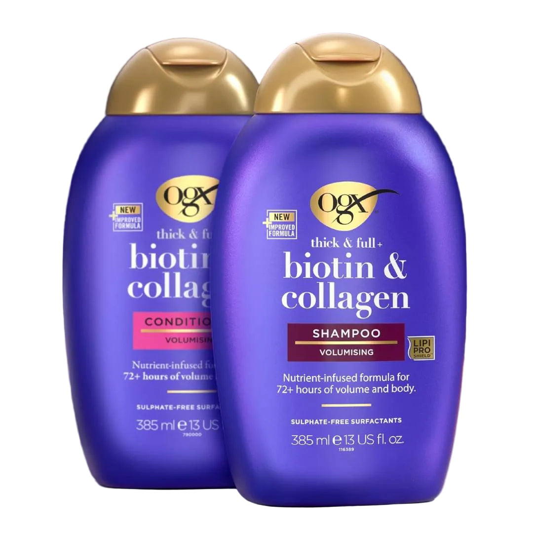 OGX Biotin & Collagen Shampoo & Conditioner Set 385ml