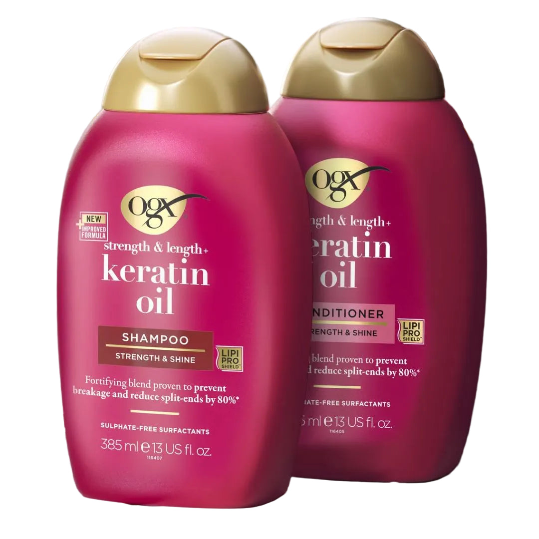 OGX Keratin Oil Shampoo & Conditioner Set 385ml