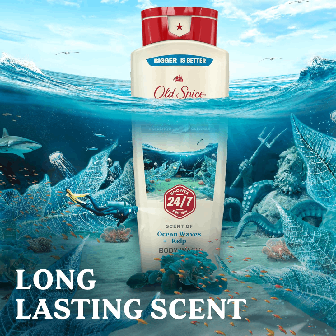 (Discounted Product) Old Spice Men’s Body Wash – Deep Cleanse (532ml)