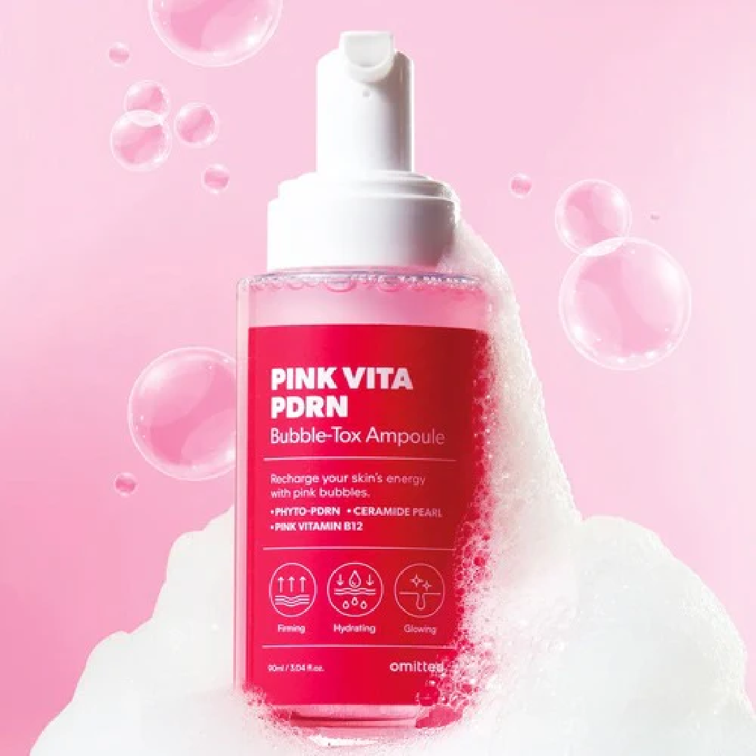 Omitted Pink Vita PDRN Bubble-Tox Ampoule 90ml