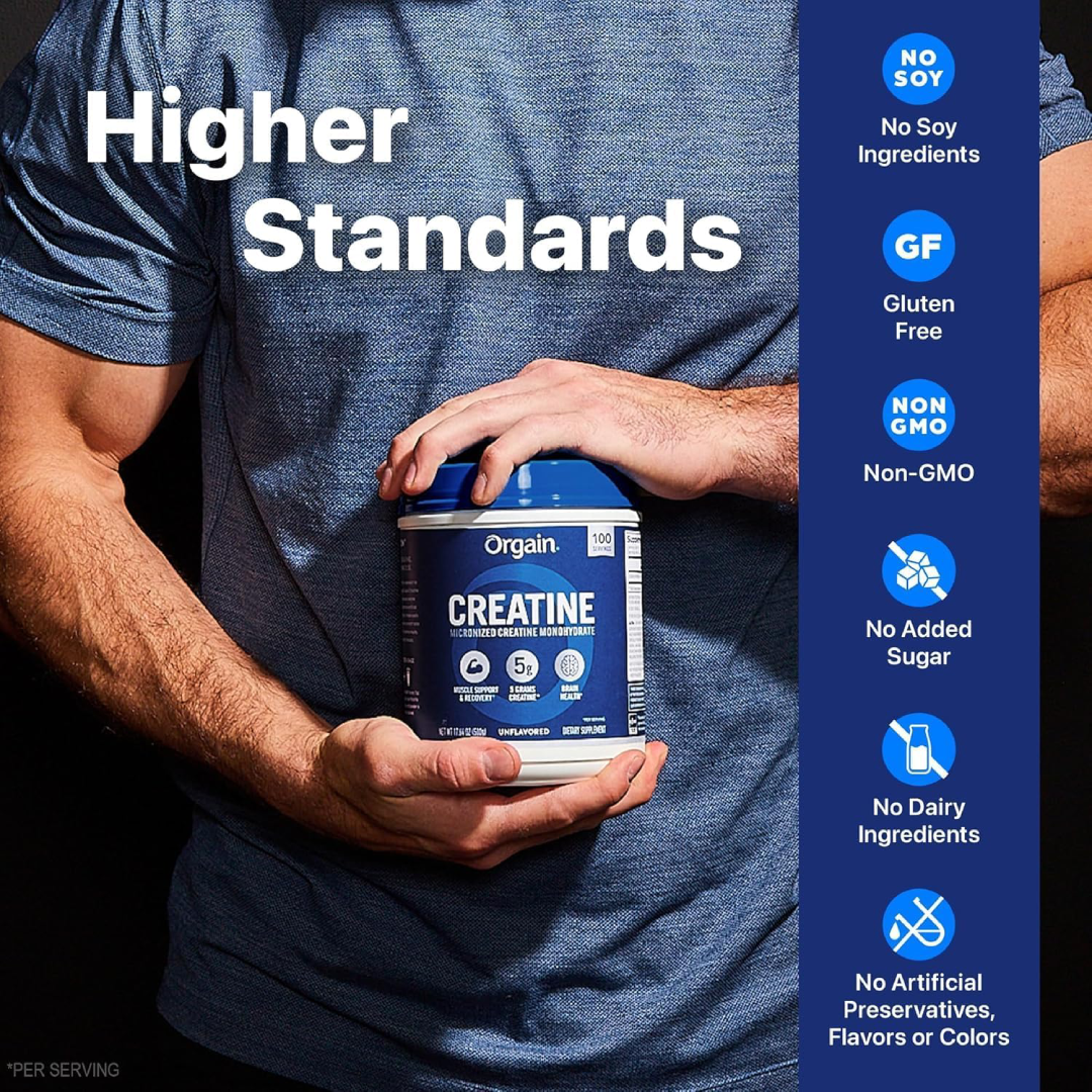 Orgain Micronized Creatine Monohydrate (Unflavored) 675g