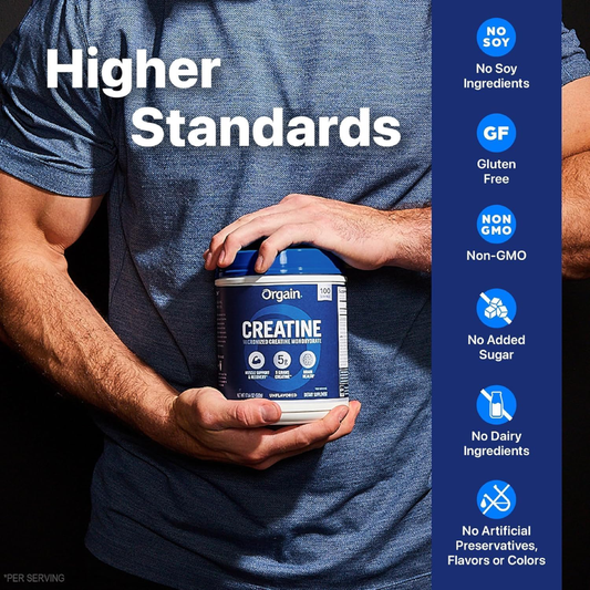 Orgain Micronized Creatine Monohydrate (Unflavored) 675g