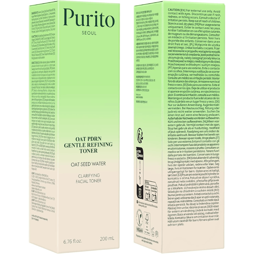 PURITO Oat PDRN Gentle Refining Toner 200ml