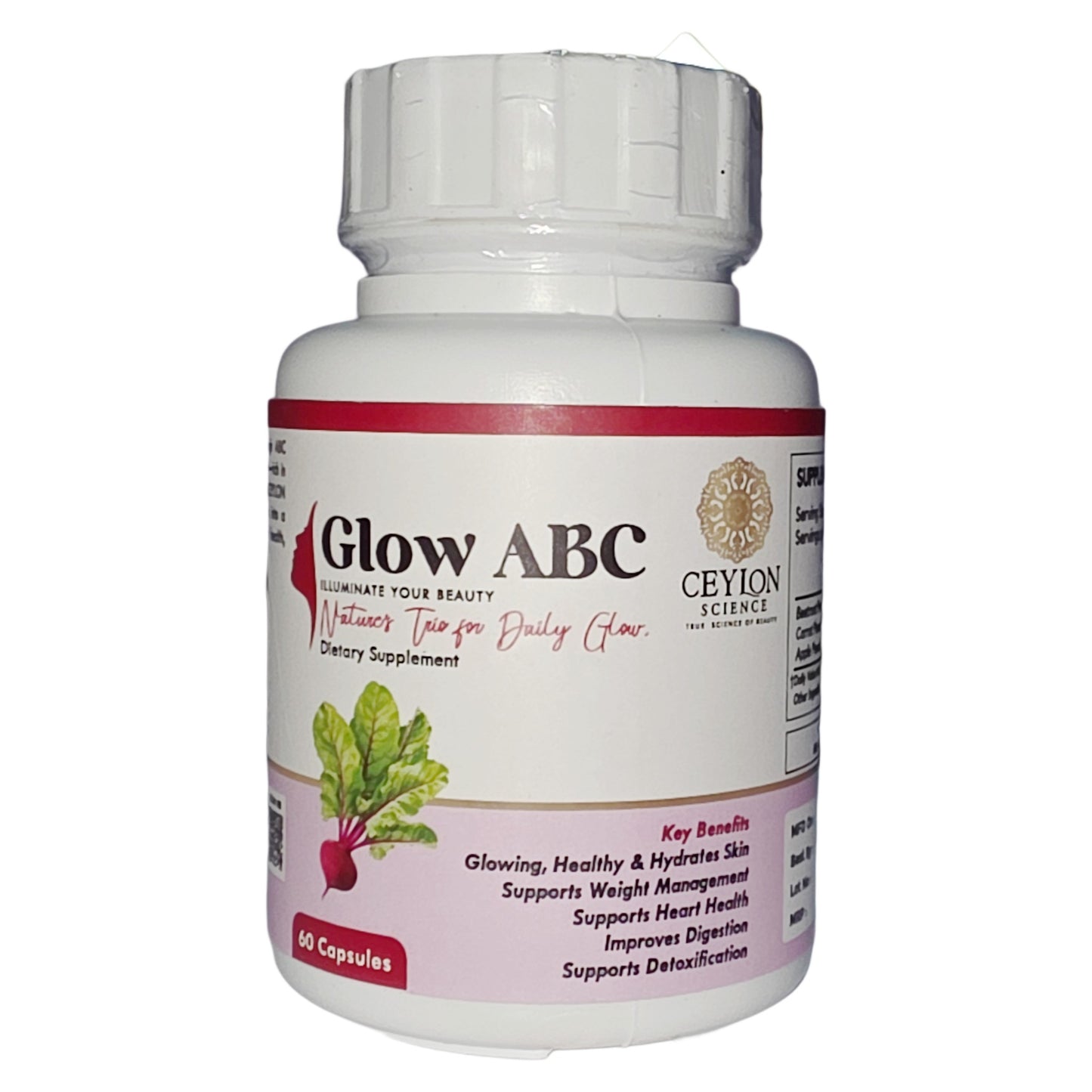 Ceylon Science Glow ABC (60 Veg Capsules)