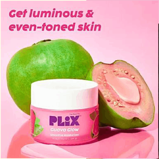 Plix Guava Glow Smoothie Moisturizer with Vitamin C, Hyaluronic Acid &  SPF 20 – 50g
