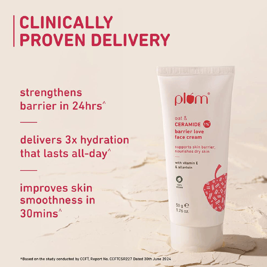 Plum 1% Ceramide Face Cream with Oat (50g)