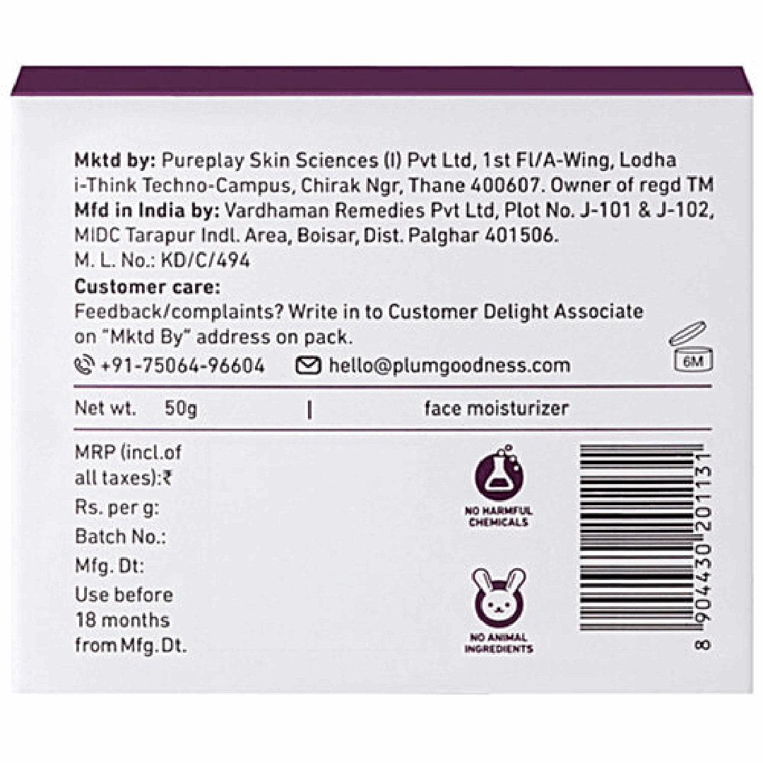 Plum 1% Resveratrol & Vitamin C Youthful Glow Moisturizer 50g