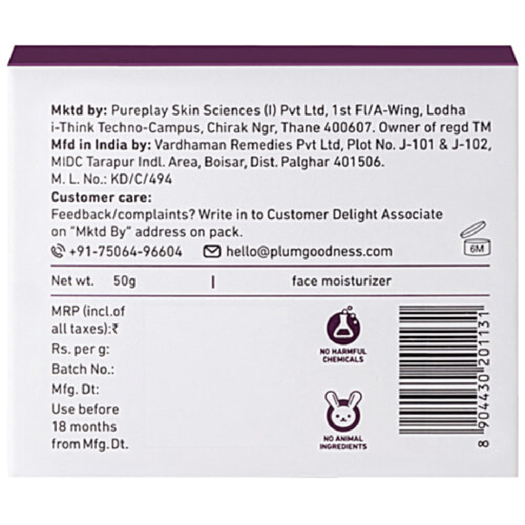 Plum 1% Resveratrol & Vitamin C Youthful Glow Moisturizer 50g