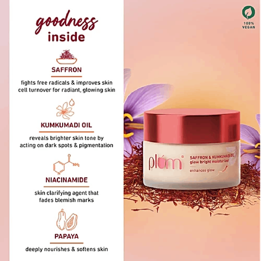 Plum Saffron & Kumkumadi Glow Moisturizer (50g)