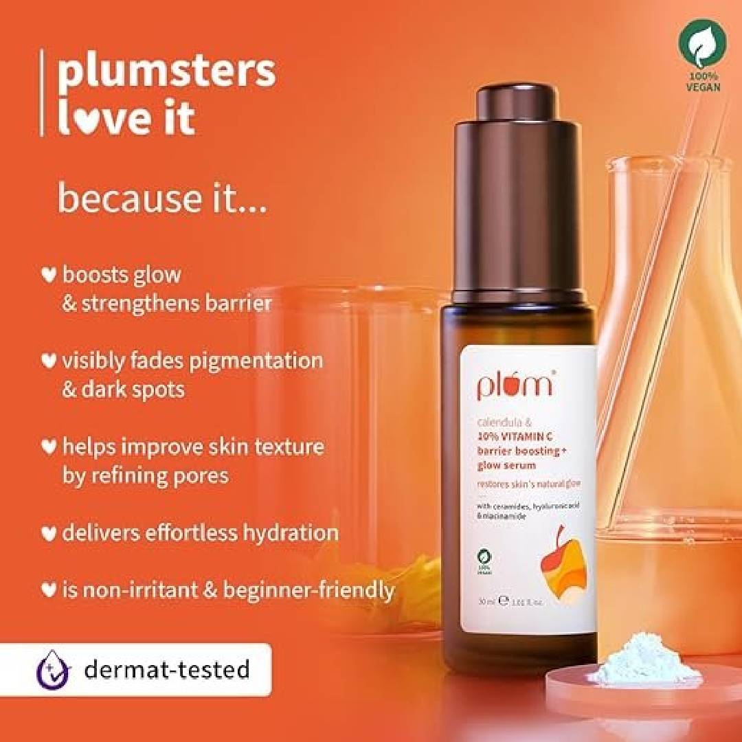 Plum 10% Vitamin C & Calendula Glow Serum (30ml)