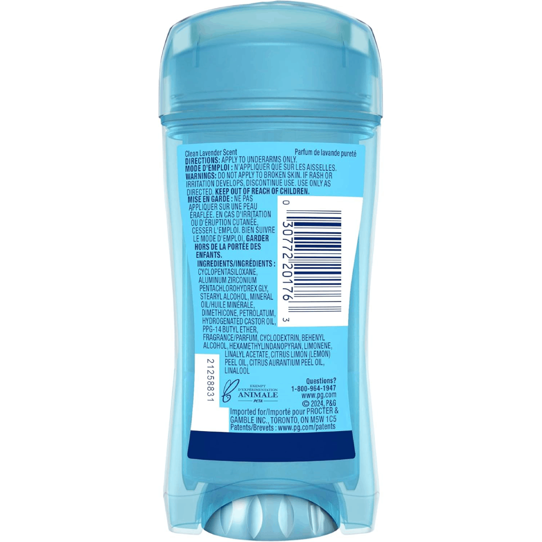 Secret Invisible Solid Antiperspirant & Deodorant Clean Lavender 73g