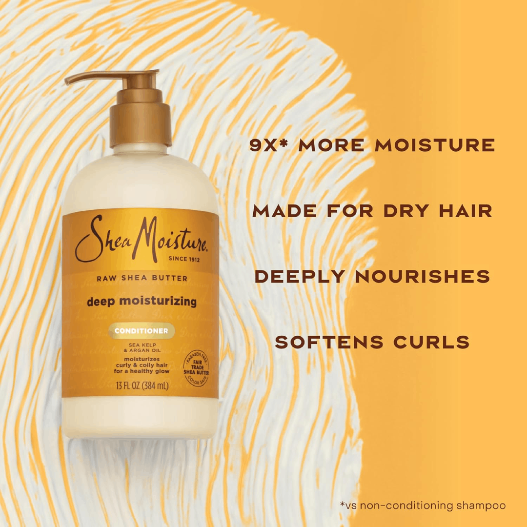 Shea Moisture Conditioner For Curly Hair Raw Shea Butter Restorative Deep Moisturizing Conditioner 384ml