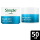 Simple Hydrate+ Facial Moisturiser Lightweight Refreshing Face Cream – 50ml