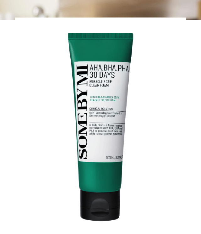 Some By Mi AHA-BHA-PHA 30Days Miracle Acne Clear Foam - 100ml