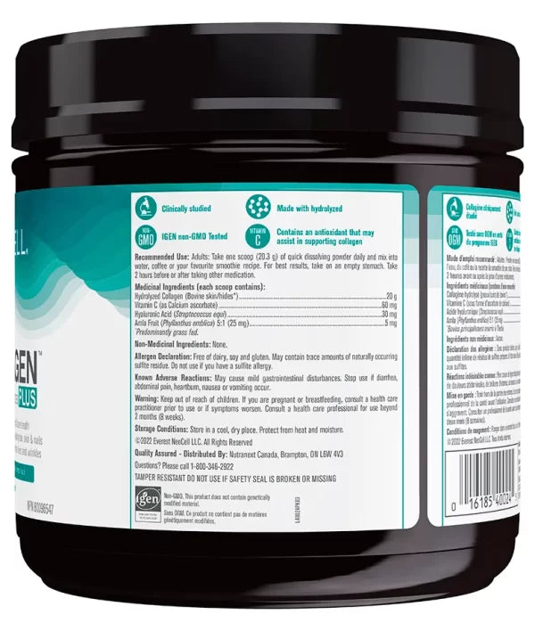 Collagen Protein Peptides Plus 20g (20 Servings)